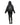 EQUIDRY women's waterproof short blouson style horse riding jacket in black/black behind hood up