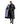 Evolution Women's Warm Waterproof Long Horse Riding Coat Thick Fleece Lining Cosy Fleece Lined Hood in Black/Lilac inner lining