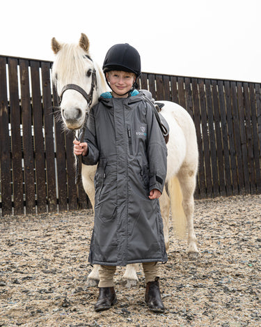 Evolution Children's | Thick Fleece | Grey/Turquoise