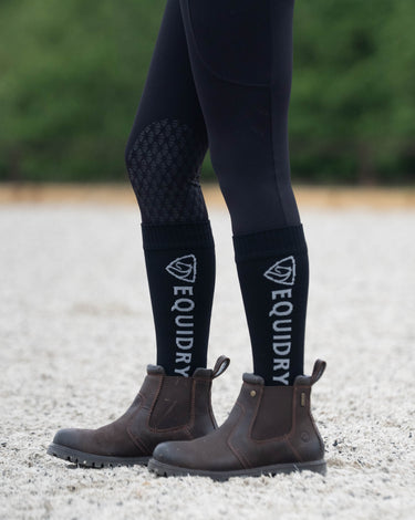 EQUIDRY Waterproof Socks | Black/Grey