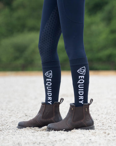 EQUIDRY Waterproof Socks | Navy/White