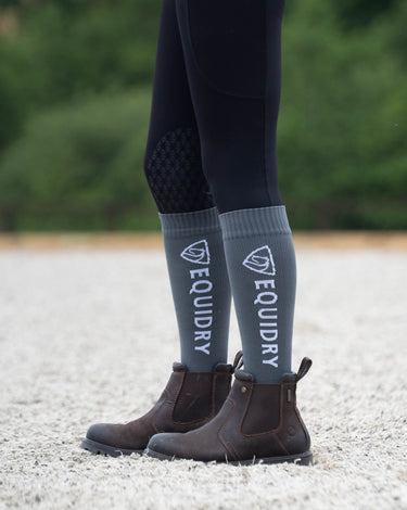 EQUIDRY Waterproof Socks | Grey/White