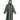 EQUIDRY waterproof horse riding raincoat All Rounder Original thick fleece Women's Black Forest Green/Grey 