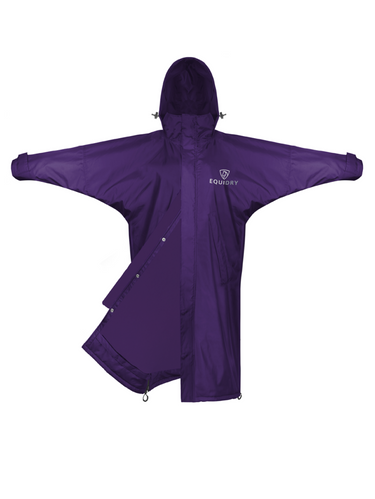Evolution Children's | Mesh Lined | Stowaway Hood | Purple - EQUIDRY