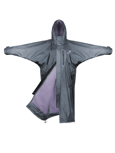 Evolution Children's | Thick Fleece | Fixed Hood | Charcoal/Lilac - EQUIDRY