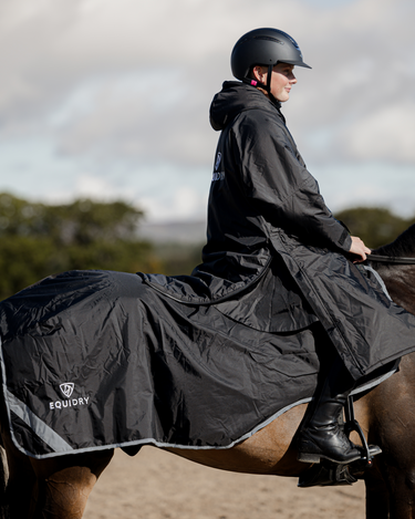 Waterproof Exercise Sheet Thick | Black/Peacock Pink