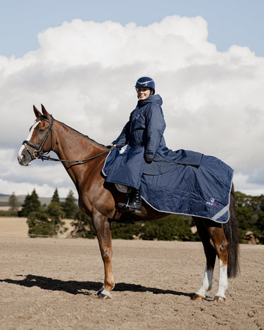 Waterproof Exercise Sheet Thick | Navy/Raspberry